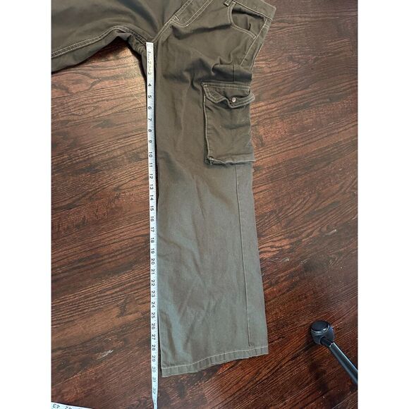 PacSun Green Low Rise Extreme Baggy Cargo Pants Size 26 - Picture 16 of 16